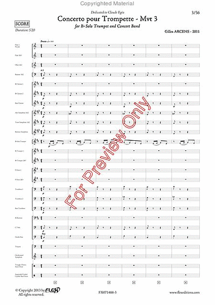 Concerto For Trumpet - Mvt 3 image number null