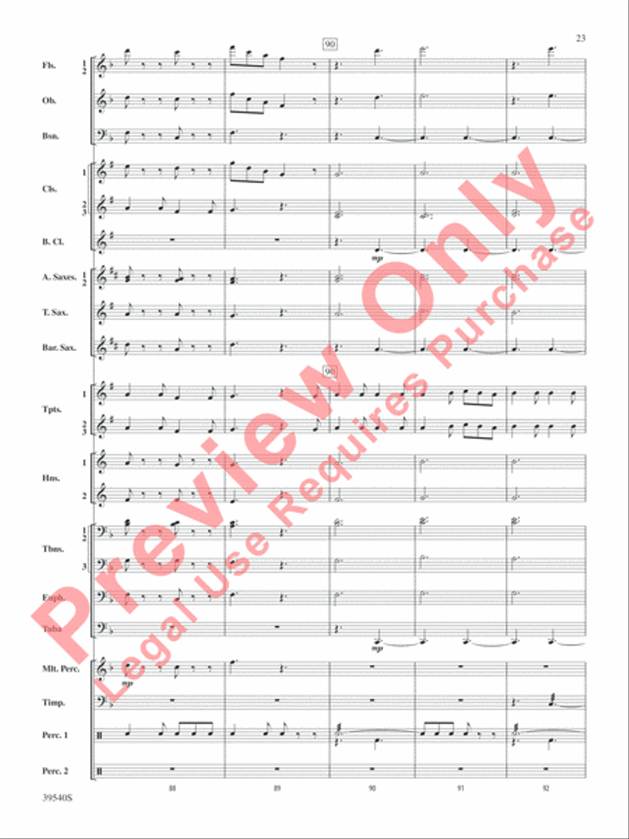Carols from the British Isles Concert Band scores gallery preview page 24