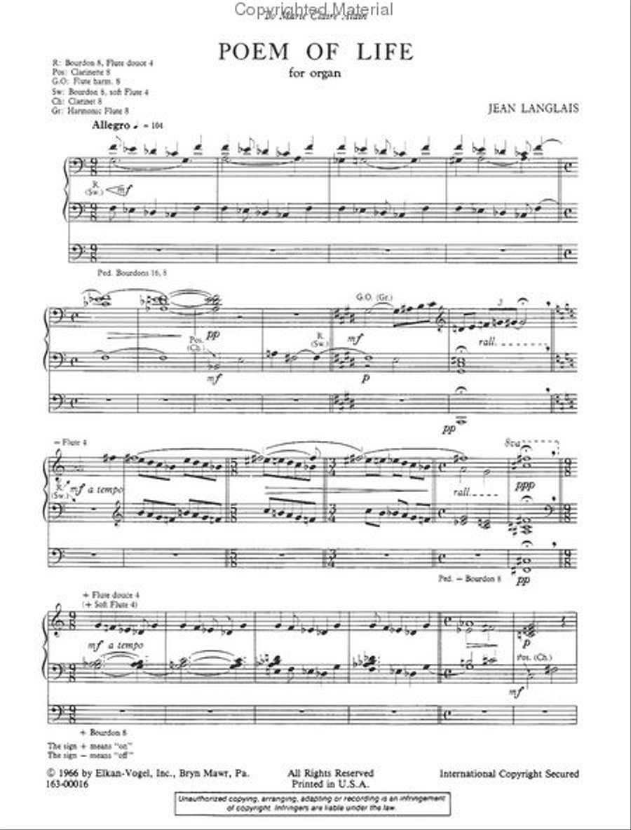 Poem of Life Chamber Music scores gallery preview page 2