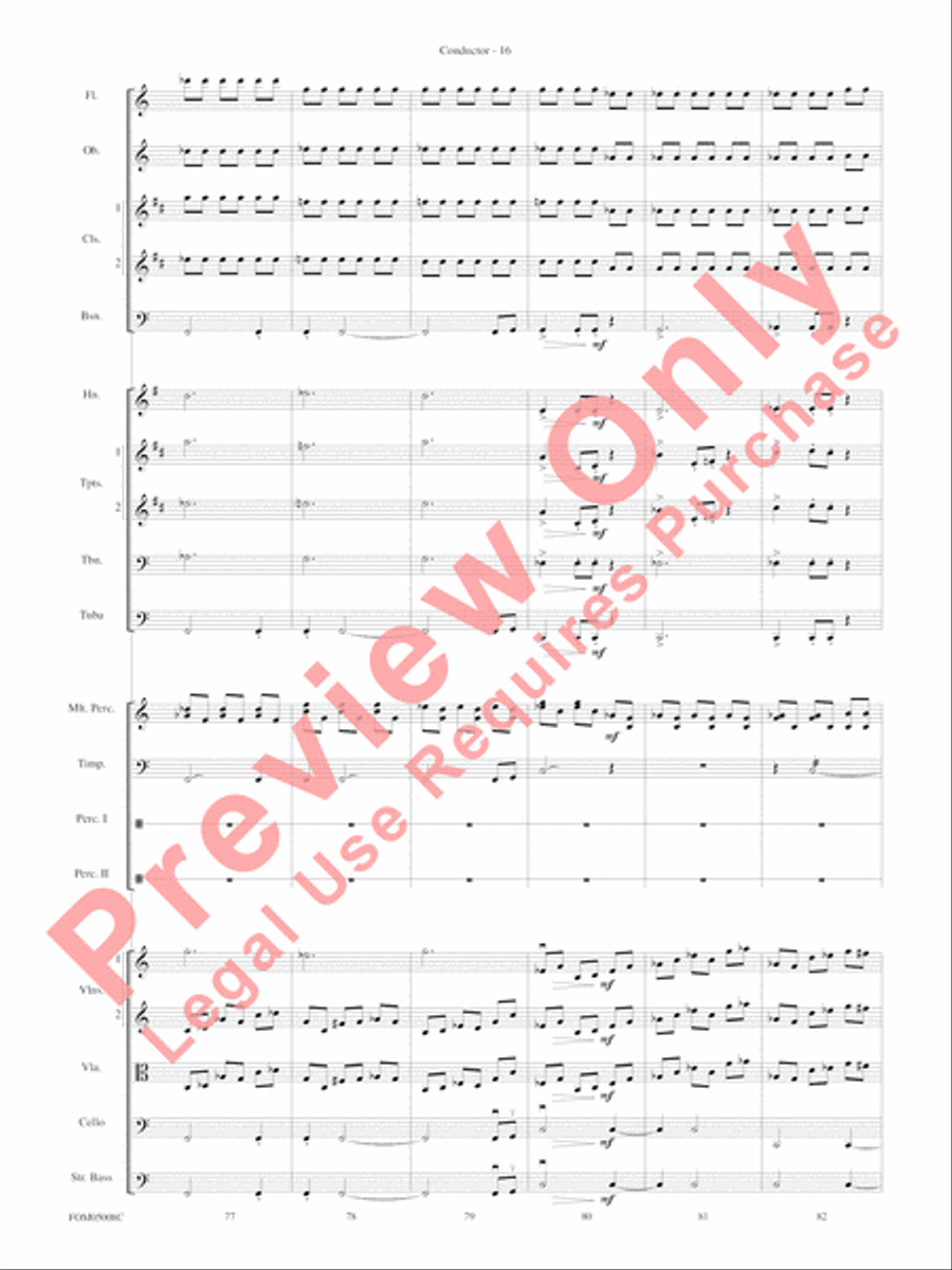 Battle of the Heroes (from Star Wars: Episode III Revenge of the Sith) Full Orchestra scores gallery preview page 19