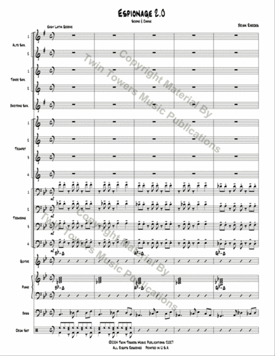 Espionage 2.0 Espionage 2.0 Jazz Ensemble scores gallery preview page 3