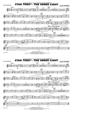Book cover for Star Trek - The Inner Light - 1st Bb Trumpet