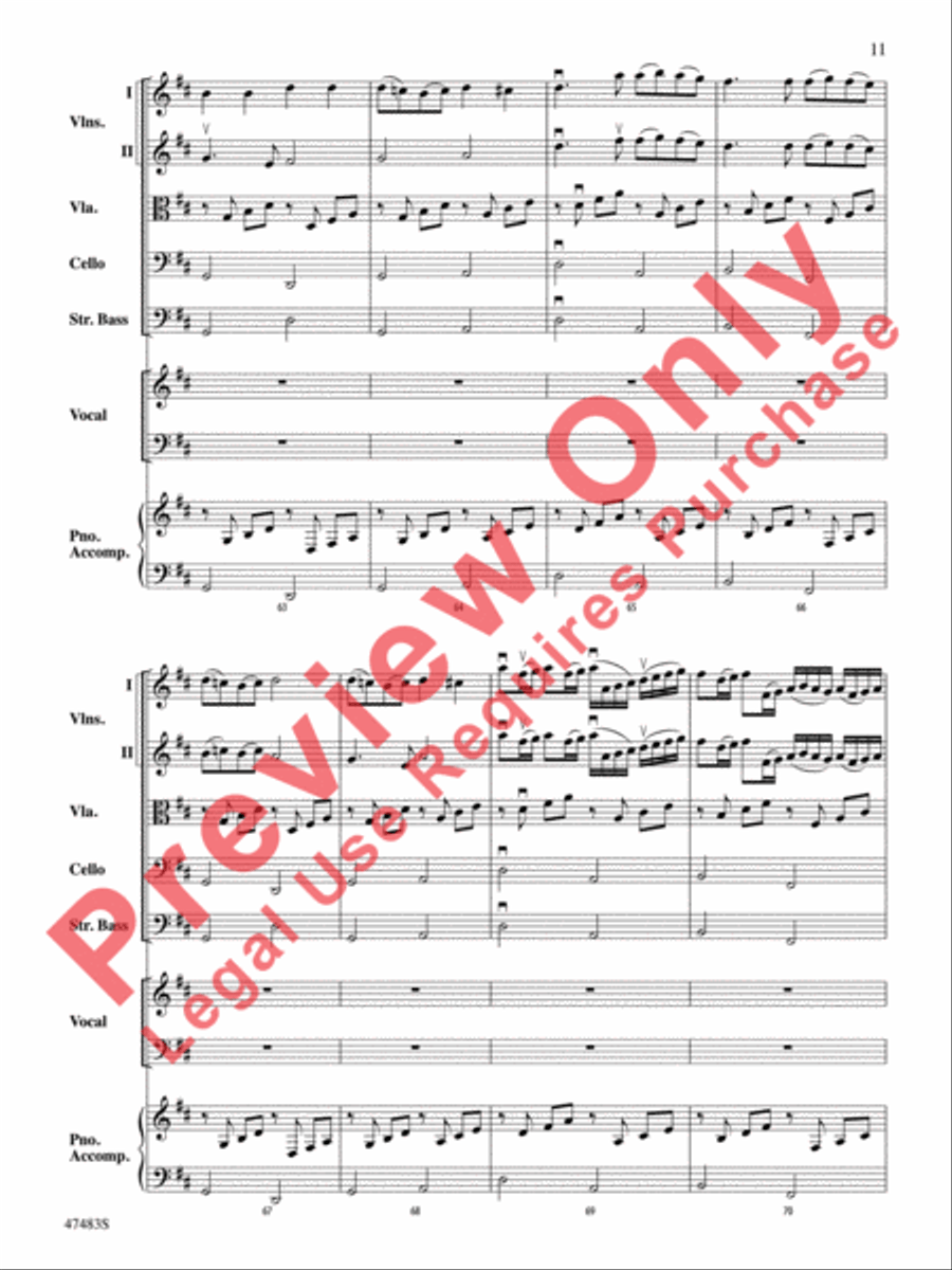 Christmas Canon Christmas Canon String Orchestra scores gallery preview page 12