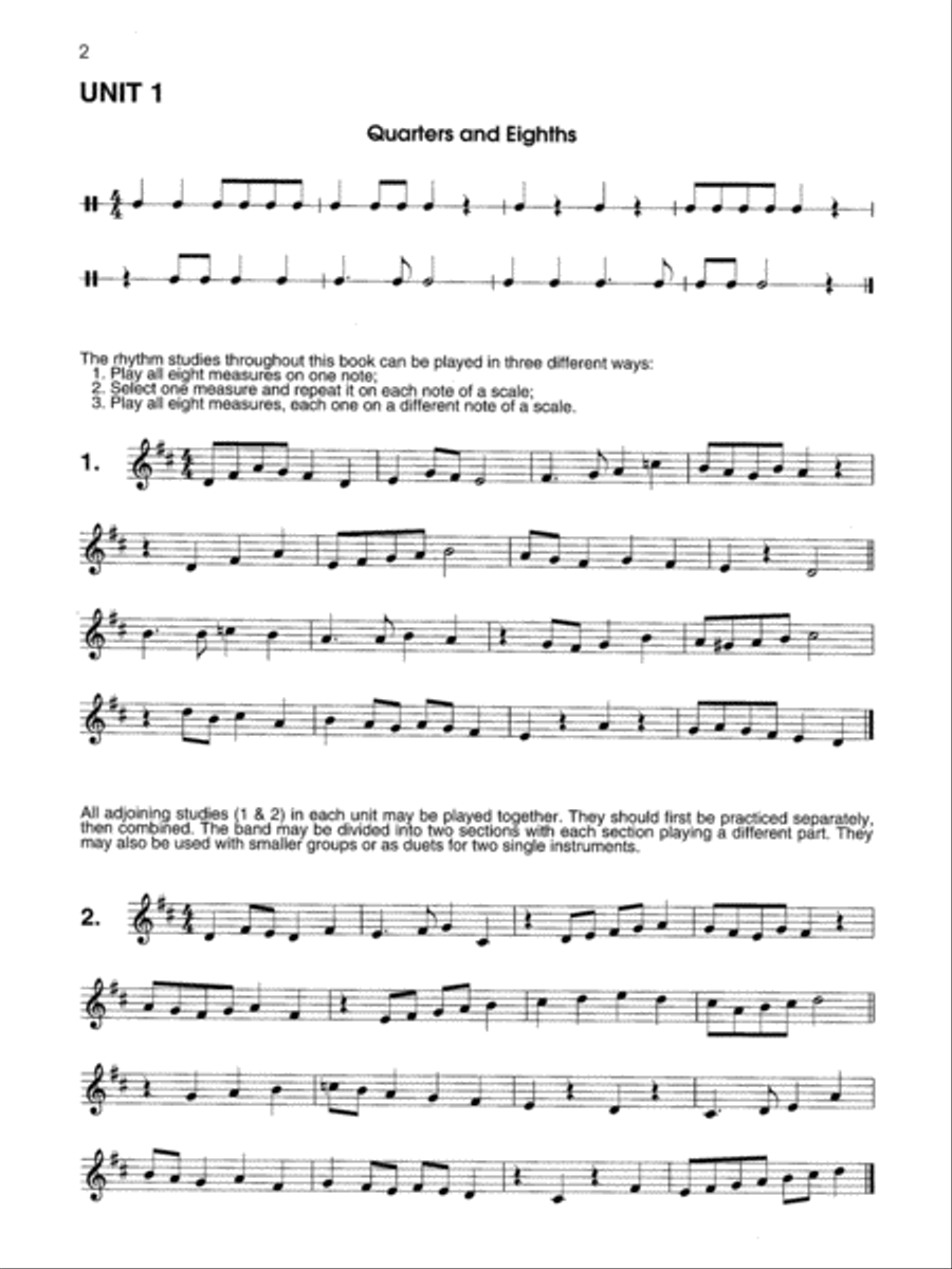 Rhythms & Rests Concert Band Methods scores gallery preview page 6