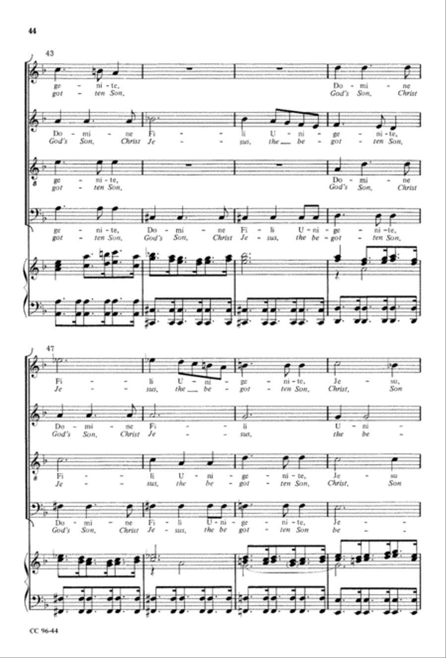 Gloria Gloria 4-Part scores gallery preview page 45
