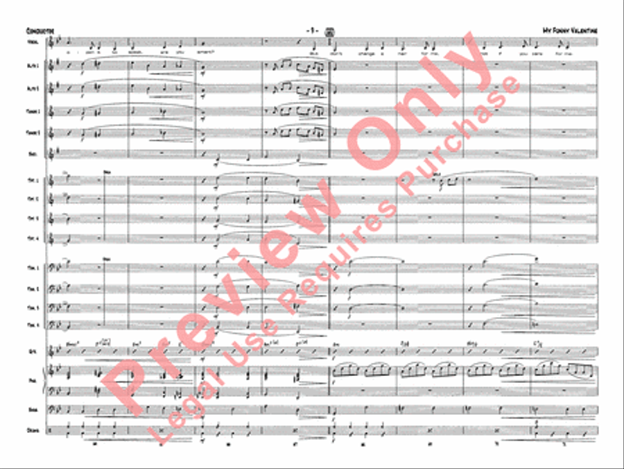 My Funny Valentine Jazz Ensemble scores gallery preview page 24