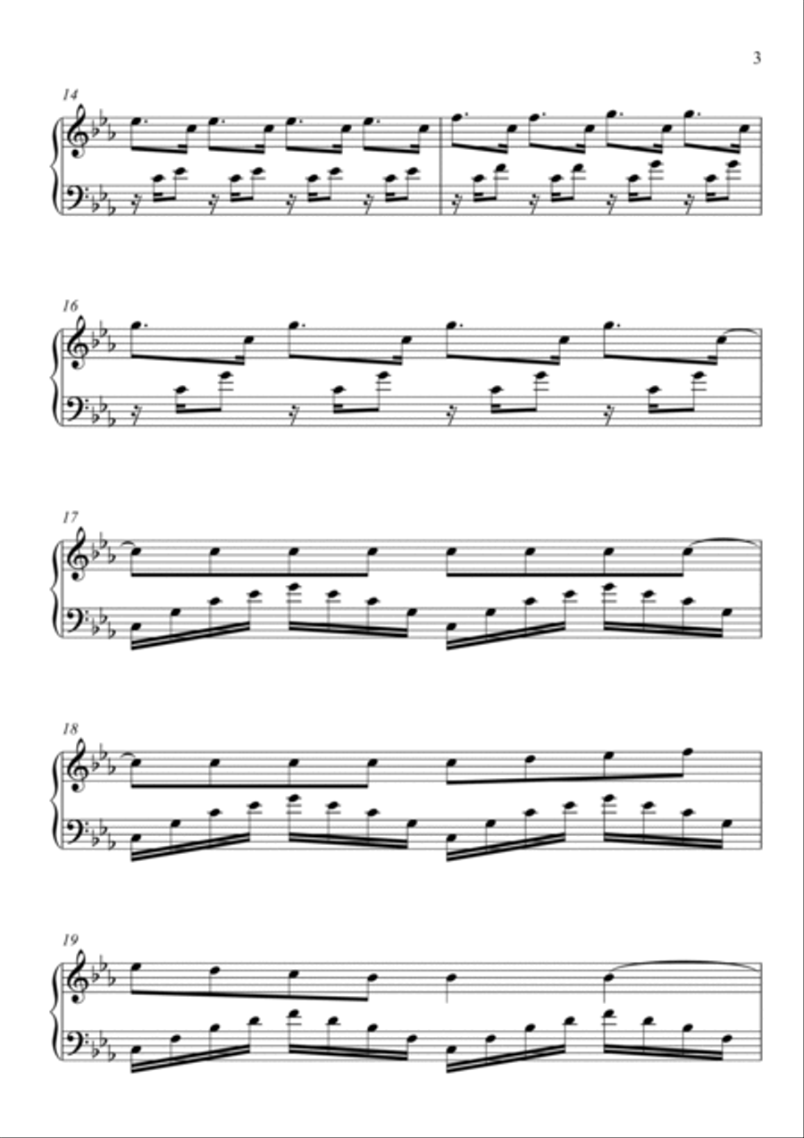 Desert Rose Desert Rose Piano Solo scores gallery preview page 3