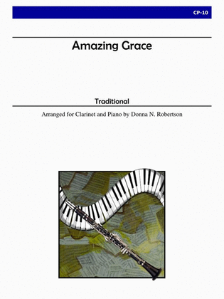 Book cover for Amazing Grace for Clarinet and Piano