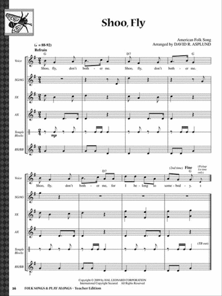 Folk Songs & Play-Alongs Choir scores gallery preview page 5