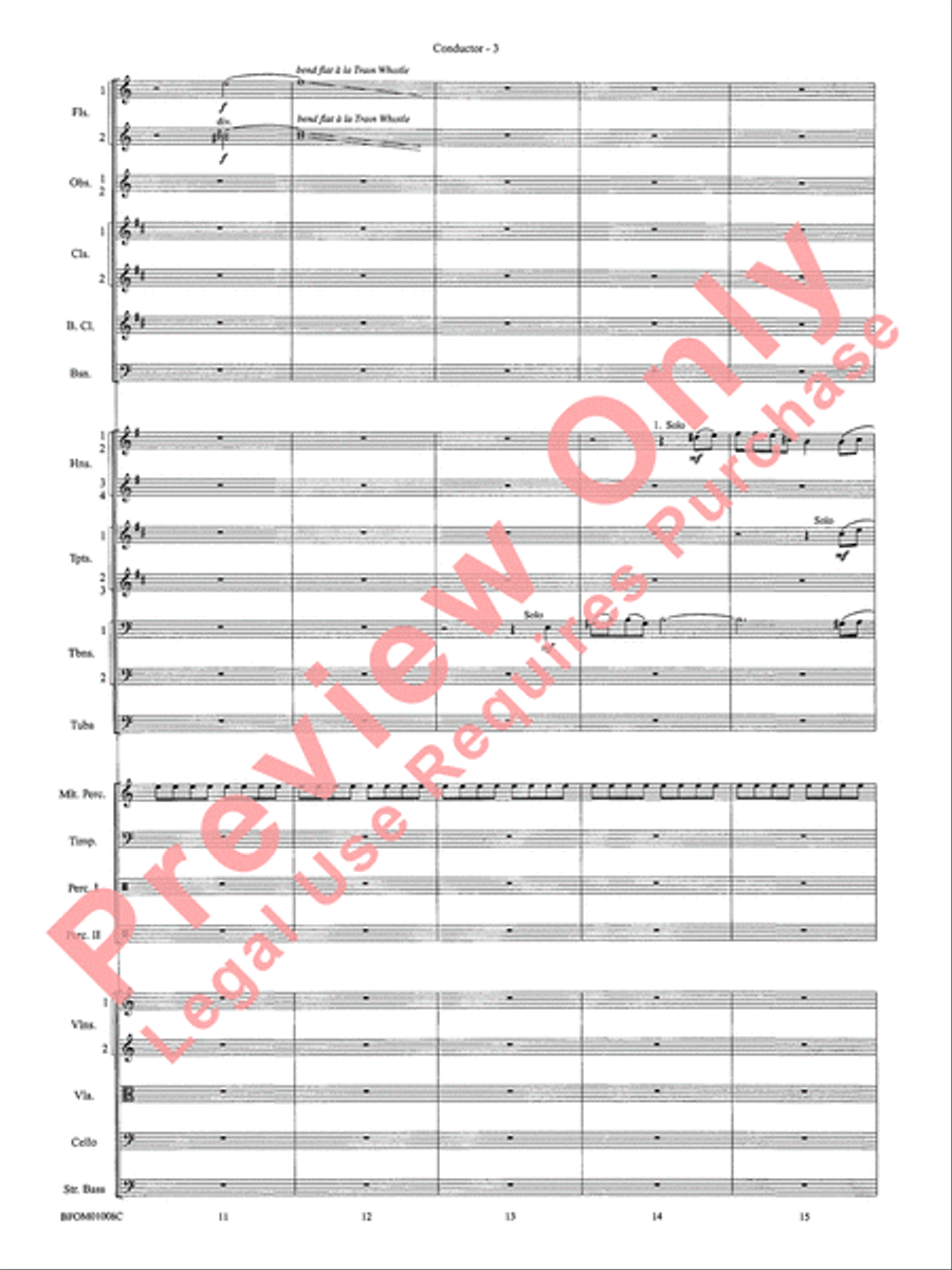 The Great Locomotive Chase Full Orchestra scores gallery preview page 10