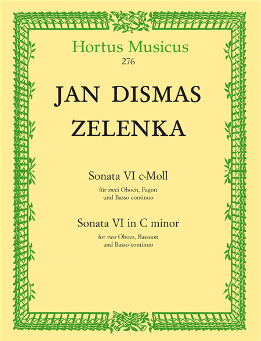 Sonate VI for 2 Oboes, Bassoon and Basso continuo c minor ZWV 181/6 Bassoon scores gallery preview page 1