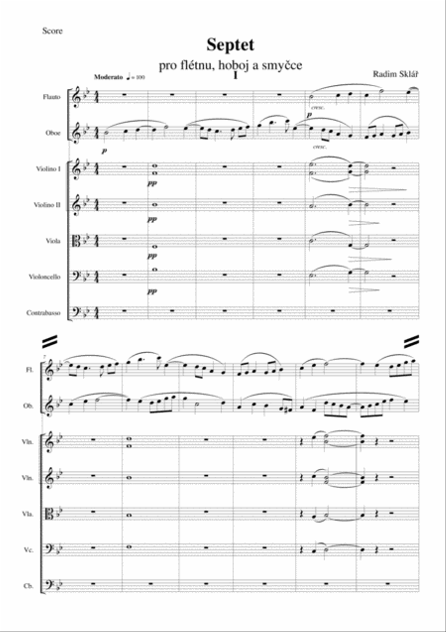 Septet Small Ensemble scores gallery preview page 1