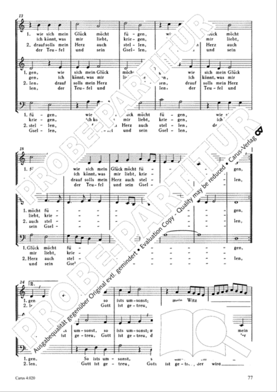 Calvisius: Tricinia. Psalmen und Motetten zu drei Stimmen Choir scores gallery preview page 78