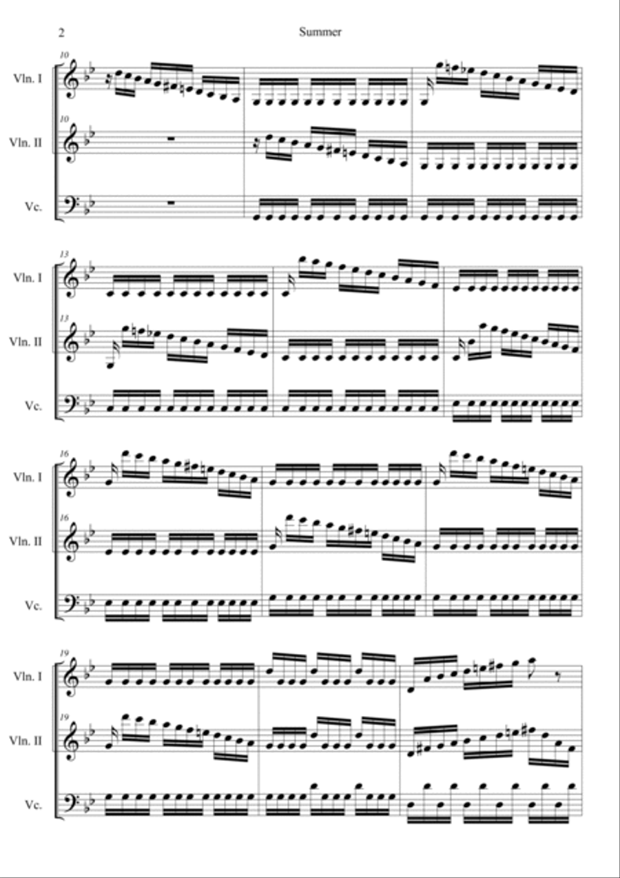 The Four Seasons: Summer 3rd Movement 