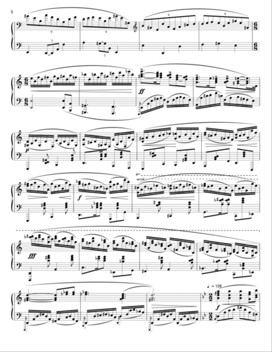 Septet for Persian Instruments (Mvt. II, arr. for Piano) Piano Solo scores gallery preview page 5