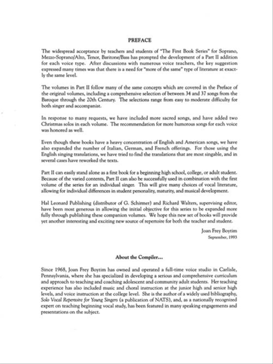 The First Book of Soprano Solos – Part II Soprano Voice scores gallery preview page 3