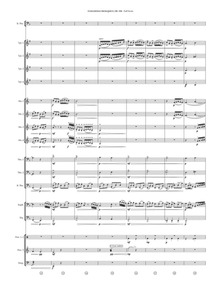 Concertino from Quest, Op. 11b (for bass trombone and brass band) image number null