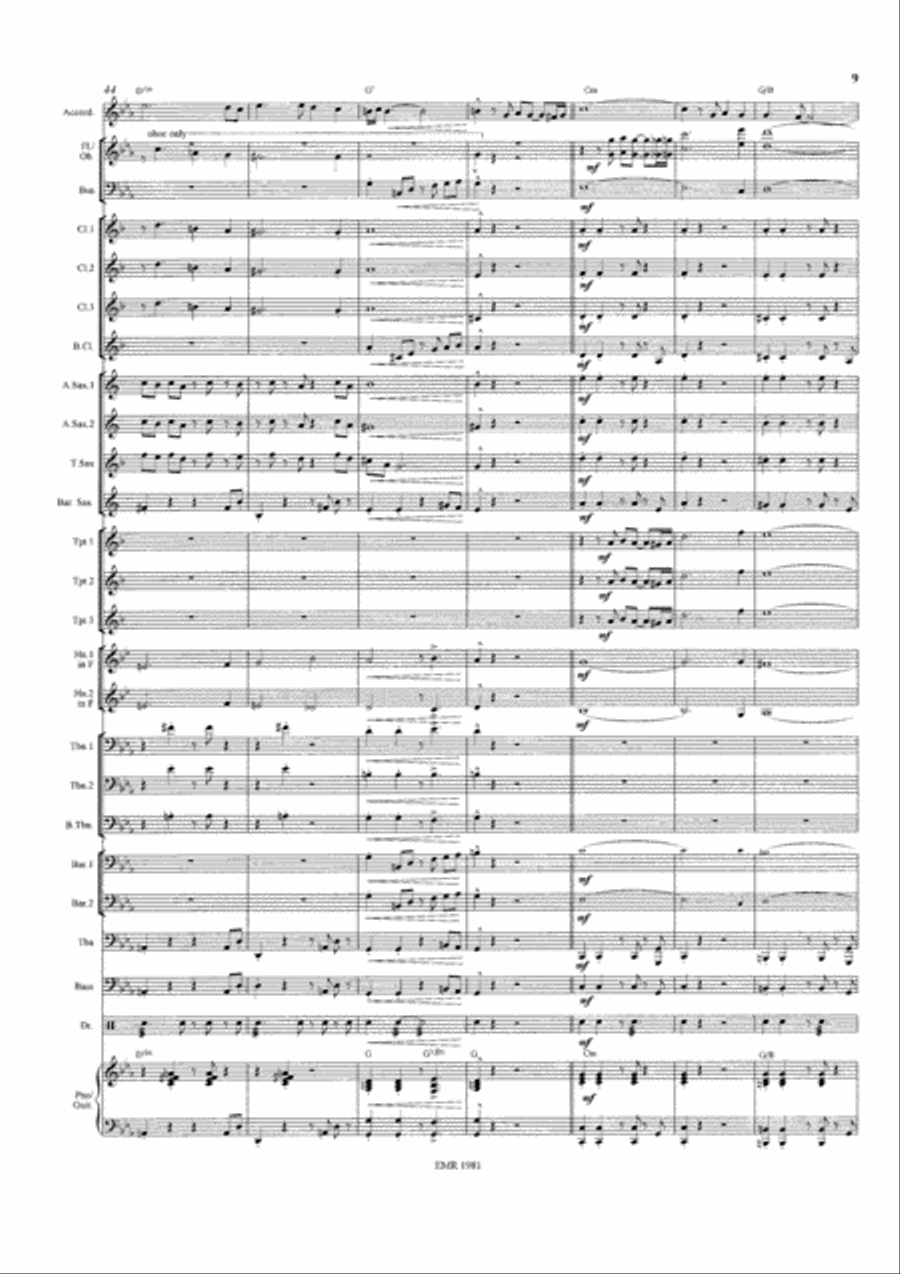 Tango Fuego Concert Band scores gallery preview page 10
