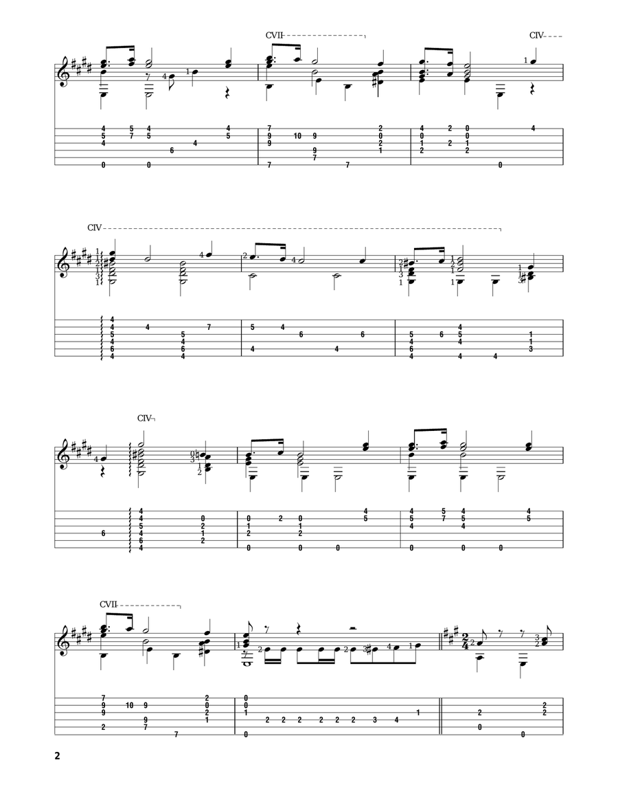 Italian National Anthem (Fratelli d'Italia) Acoustic Guitar scores gallery preview page 2