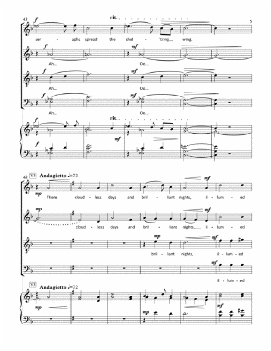 To a Star 4-Part scores gallery preview page 5
