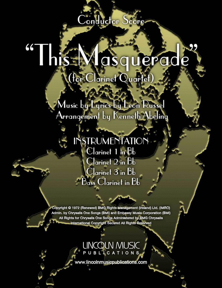 This Masquerade by George Benson Woodwind Quartet - Digital Sheet Music