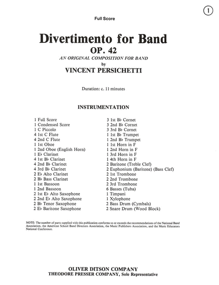 Divertimento for Band