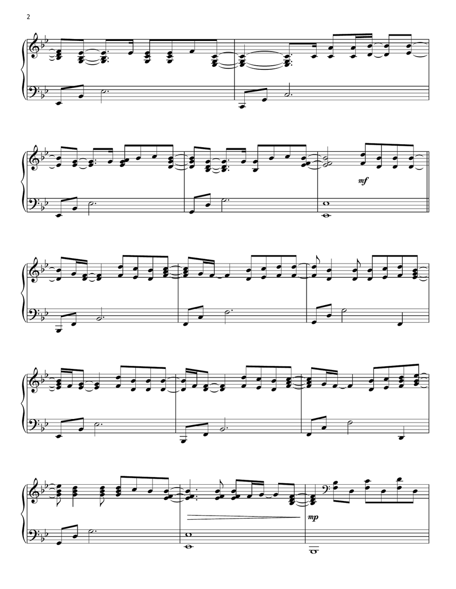 Glorious Day (Living He Loved Me) Piano Solo scores gallery preview page 2