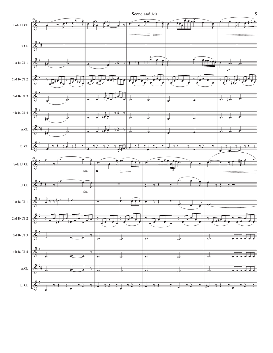 Scene and Air Luisa di Montfort Small Ensemble scores gallery preview page 5