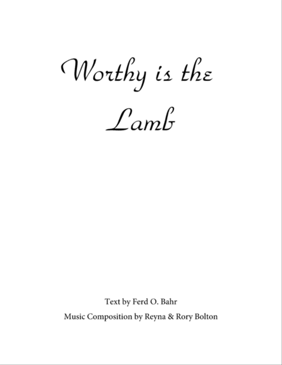 Worthy is the Lamb Choir scores gallery preview page 1