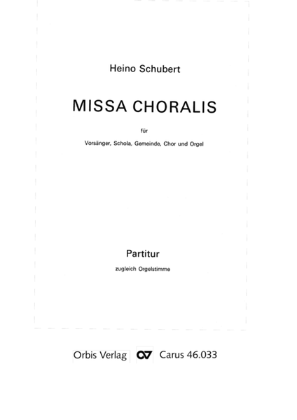 Missa Choralis zu GL 401-404