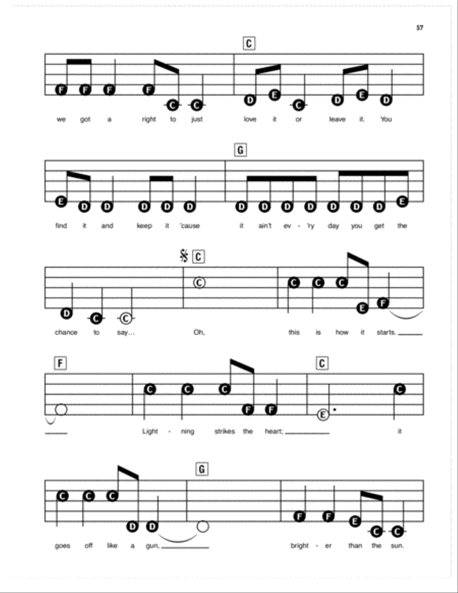 Brighter Than The Sun Electronic Keyboard scores gallery preview page 2