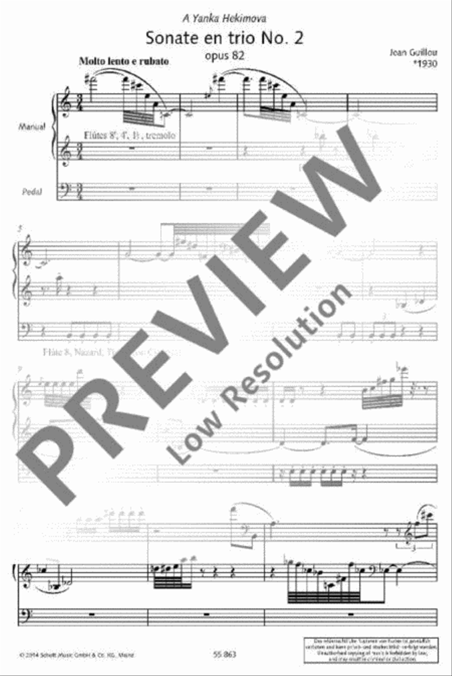 Sonate en trio No. 2 Organ scores gallery preview page 2