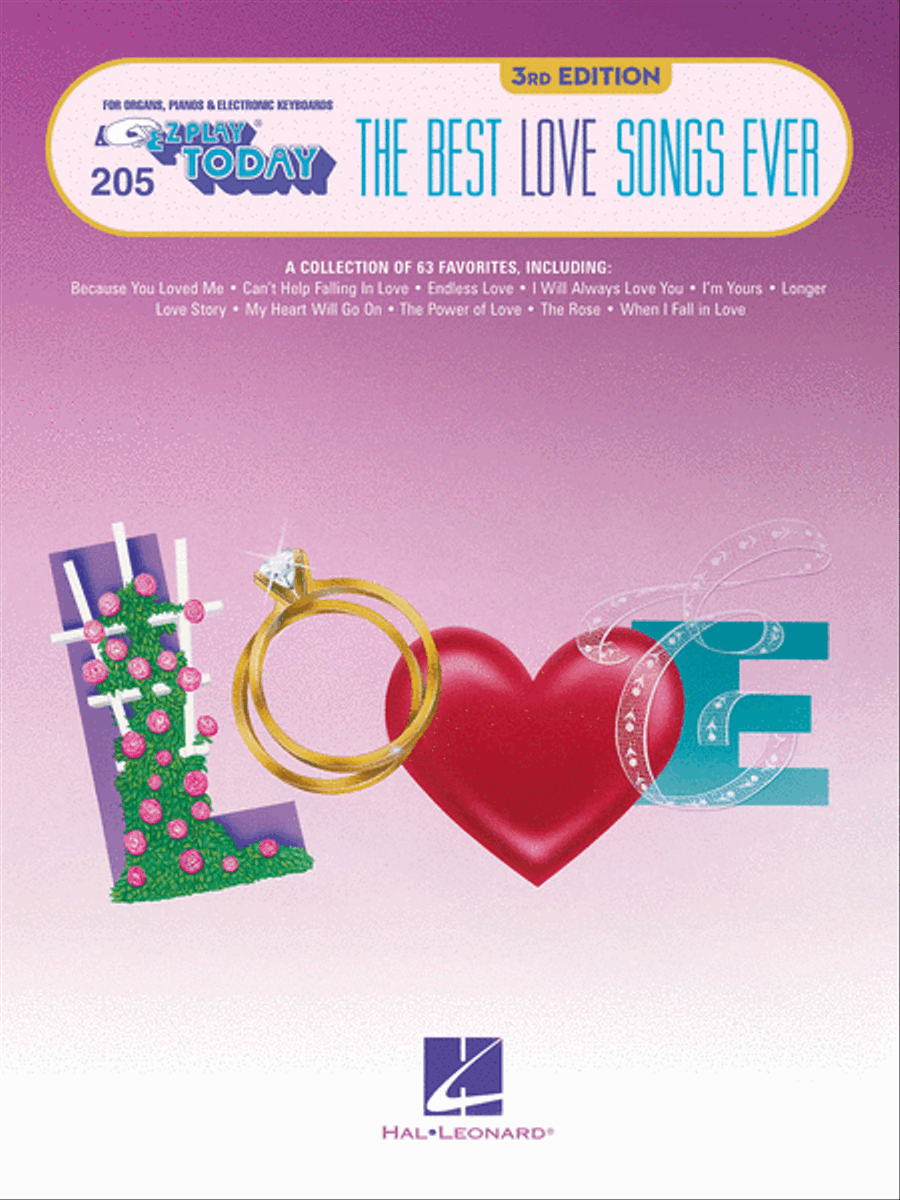 The Best Love Songs Ever – 3rd Edition Electronic Keyboard scores gallery preview page 1