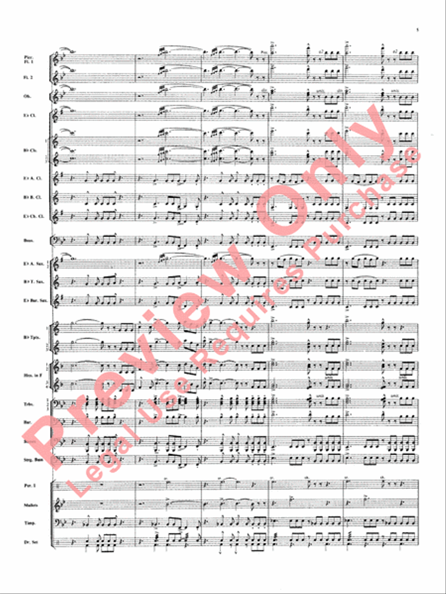 Superman Superman Concert Band scores gallery preview page 6