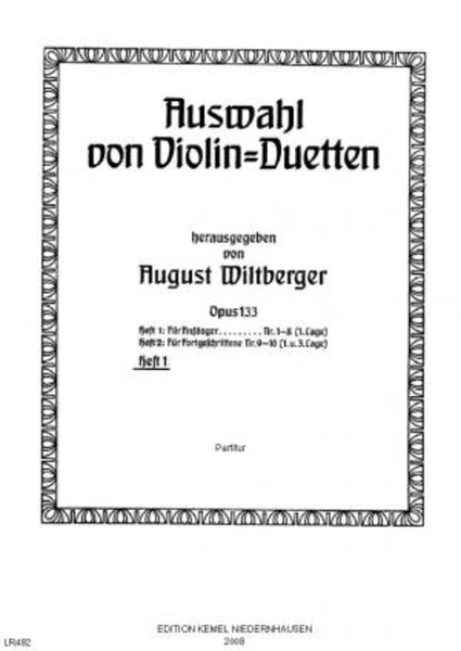 Auswahl von Violin-Duetten, opus 133