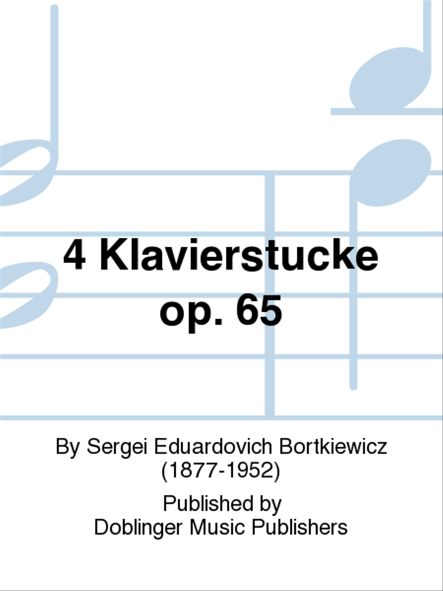 4 Klavierstucke op. 65 Piano Solo scores gallery preview page 1