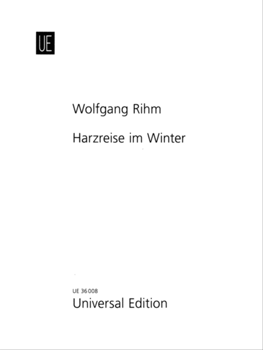 Harzreise Im Winter Chamber Music scores gallery preview page 1