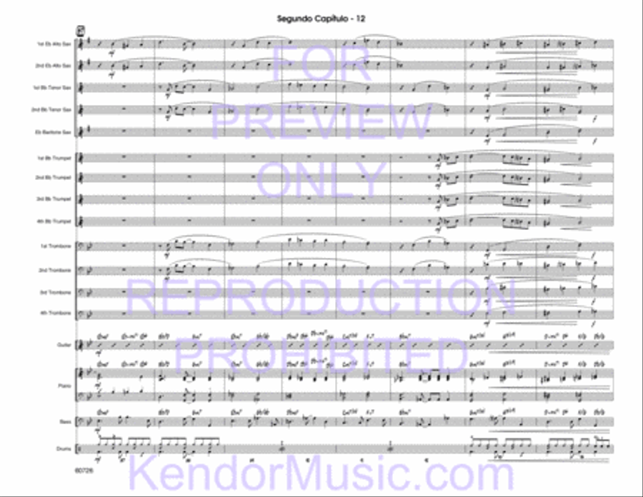Segundo Capitulo (Full Score) Jazz Ensemble scores gallery preview page 14