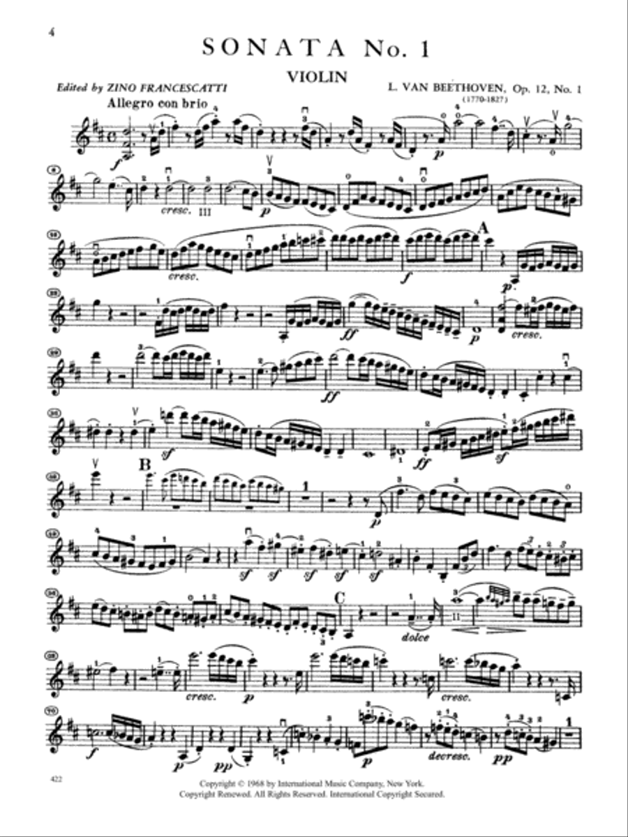 Ten Sonatas Ten Sonatas Violin Solo scores gallery preview page 2