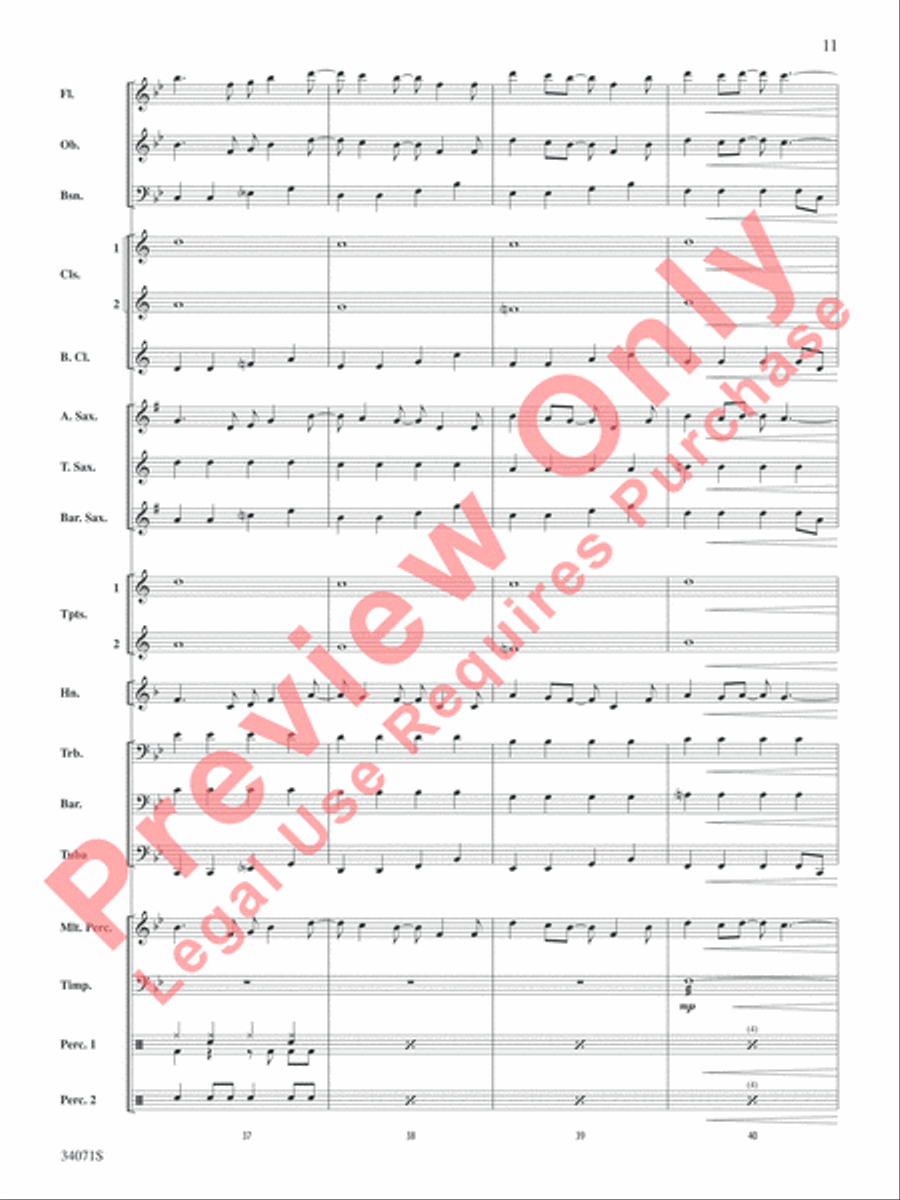 Haven't Met You Yet Concert Band scores gallery preview page 12