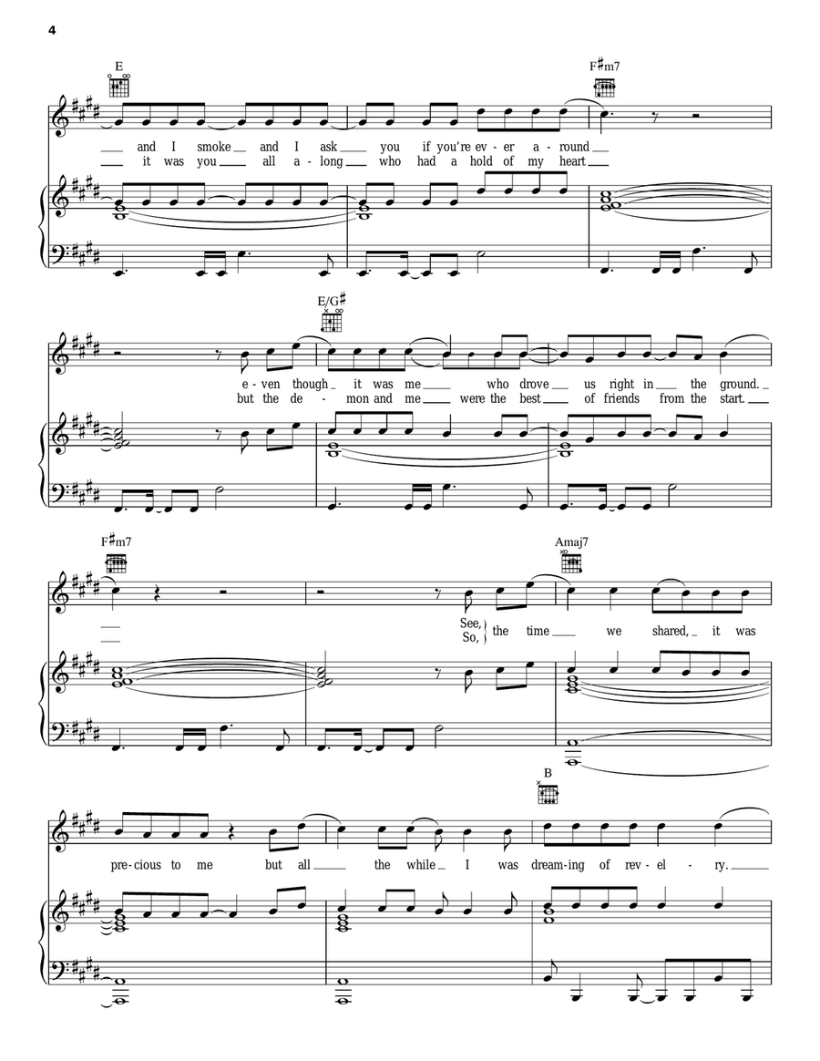 Revelry Revelry Piano, Vocal, Guitar scores gallery preview page 4
