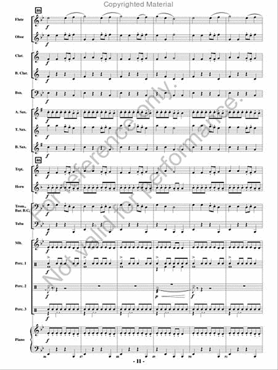 Appalachian Folk Dance Concert Band scores gallery preview page 10