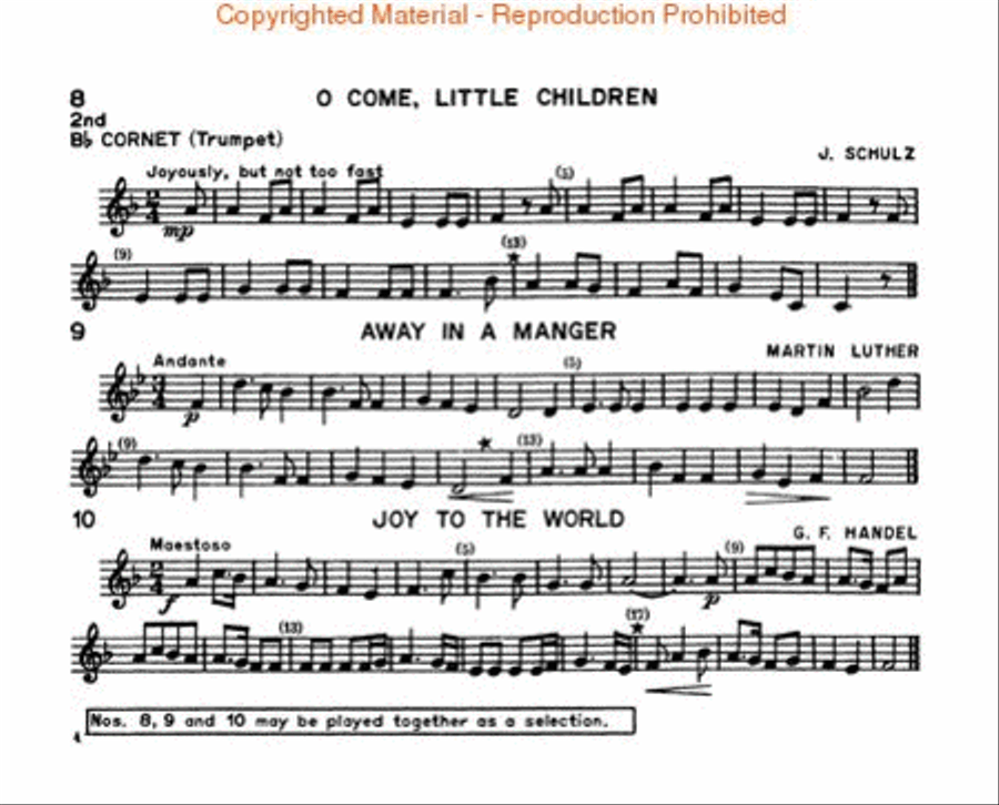 Christmas Carols for Band or Brass Choir Concert Band scores gallery preview page 3