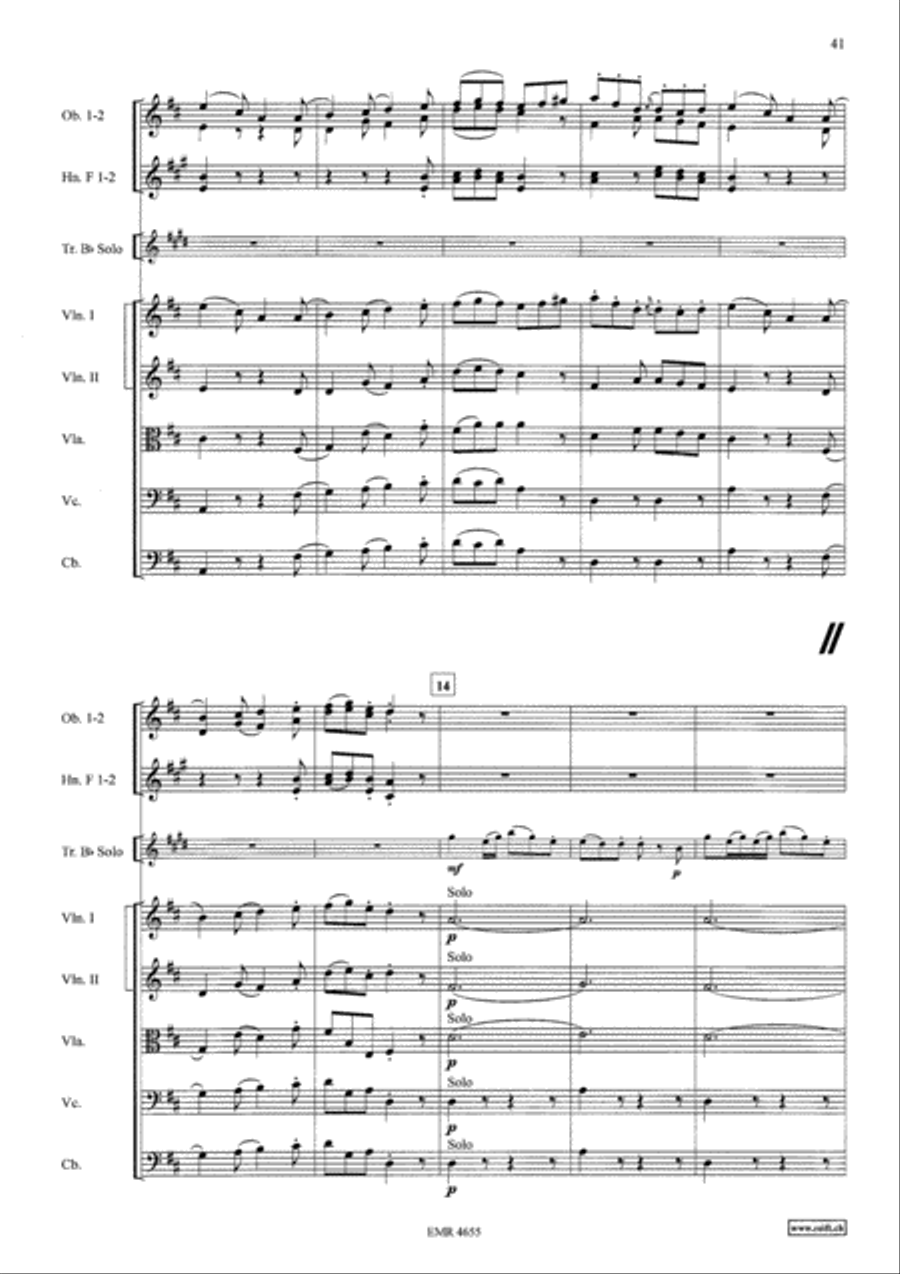 Concerto in D Major Concerto in D Major Orchestra scores gallery preview page 18
