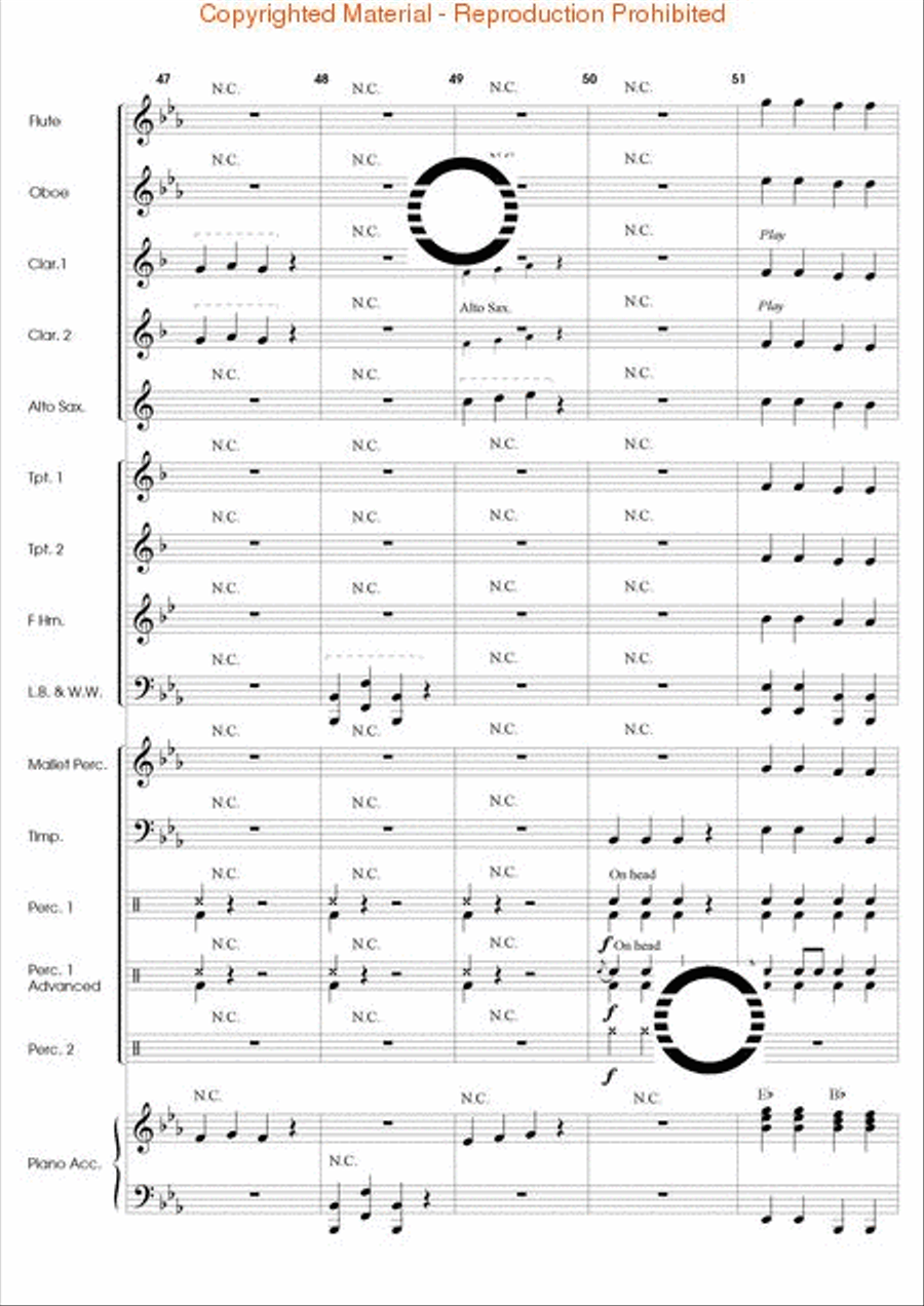 Popcorn Prelude Concert Band scores gallery preview page 11