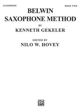 Book cover for Belwin Saxophone Method, Book 2