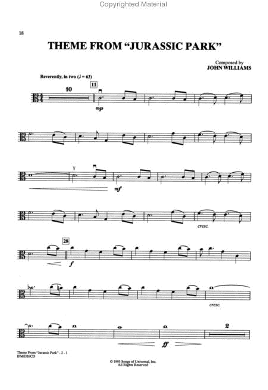 Movie Instrumental Solos for Strings - Viola (Book and CD) String Orchestra scores gallery preview page 3
