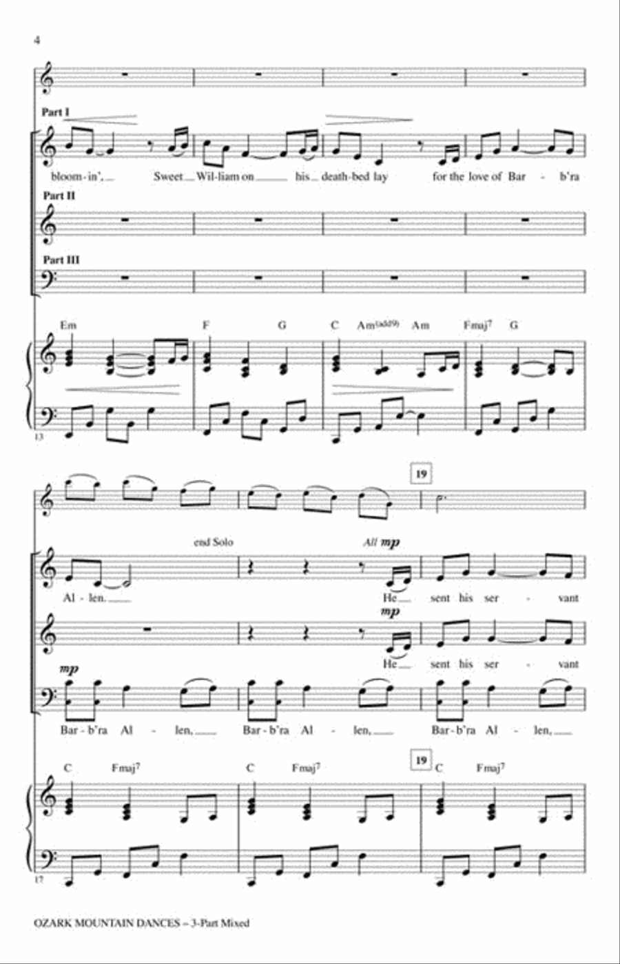 Ozark Mountain Dances Ozark Mountain Dances 3-Part scores gallery preview page 3