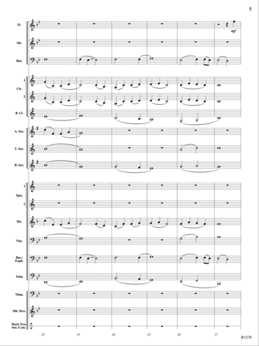 In Quiet Times: Score In Quiet Times: Score Concert Band scores gallery preview page 5