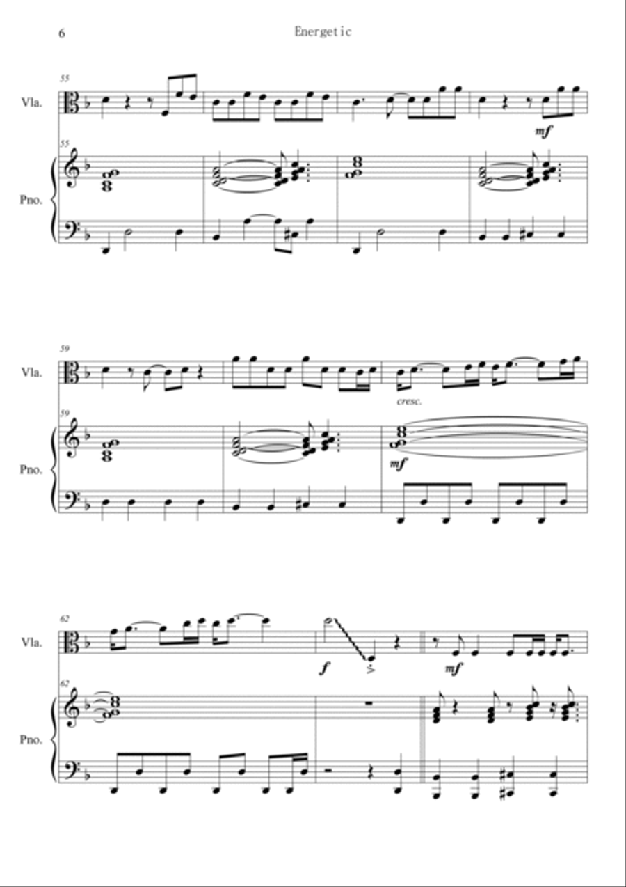 Energetic Viola scores gallery preview page 6